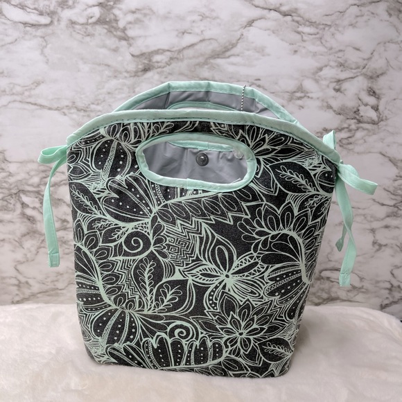 🌷HOST PICK!🌷🌸Fit & Fresh Mint Green Paisley Insulated Lunch Bag🌸 - Picture 8 of 8